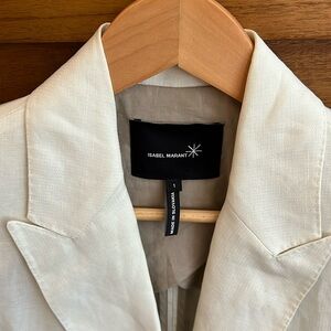 Isabel Marant tencel linen ivory jacket
